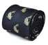 navy tie with koi carp design